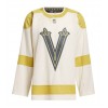Adidas Maillot de Hockey Vegas Golden Knights Personnaliser 2023-24 Cream Winter Classic Authentic - Homme